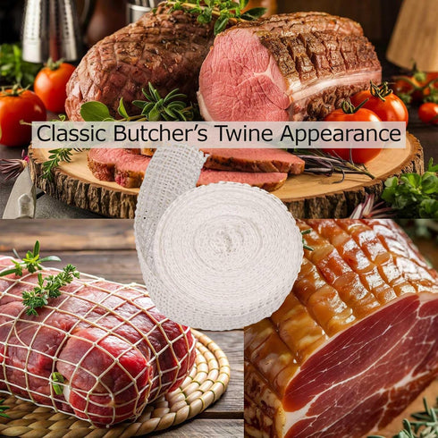 50ft 28, 8.5" The Sausage Maker Meat Netting Roll Size Elastic Butchers Twine Cooking String Food Net For Large