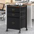 GAOMON File Cabinet with 3 Drawers, Mobile Filing Cabinet Fits Letter Size or A4, Small Under Desk Storage Cabinet,