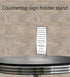 6 Pack 4 9 Inch Counter Marketing Holders Rack Card Frame Sign Holder x Double Sided Clear Acrylic Vertical Literature