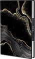 ZXHQ Marble Diary for Girls - A5 Lined Notebook with Lock, Hidden Password, Hardcover Leather (8.5" x 5.9")