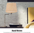 E27 E14, Lamp Shade, Handwoven Rattan Iron Table Lamp Cover, Compatible with for Chandeliers Floor Table Light