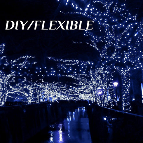 2-Pack 400 144Ft 8 Solar String Lights for Outside, LED Solar Fairy Lights for Outside Waterproof with Modes, Solar