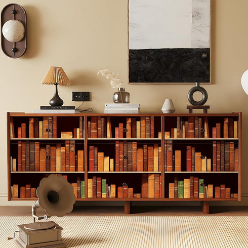 17.5"x160" Mid Century Wallpaper Peel and Stick School Library Antique Bookshelf Bookcase Wallpaper Retro Victorian