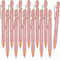 Zonon 12 Pieces Inspirational Motivational Quotes Ballpoint Pens with Stylus Tip, Fine Point Smooth Writing Pens (Rose