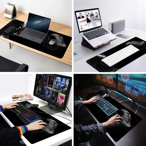 Large XXL Mouse Pad with Stitched Edges & Non-Slip Rubber Base (15.7X31.5 inch)