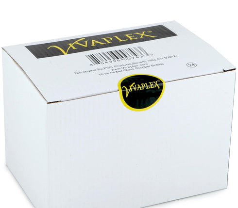 Vivaplex, 24 Amber 10 ml (1/3 oz) Glass Bottles with Glass Eye Droppers