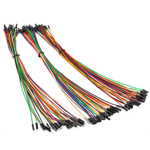 Chanzon 90pcs Assorted Jumper Wire Dupont Cable Line Connector Kit, 30cm Long Male Female Solderless for Arduino