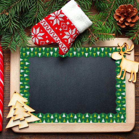 Whaline 69Ft Christmas Classroom Borders, Red Green Xmas Trim Stickers for School Office Christmas Decor