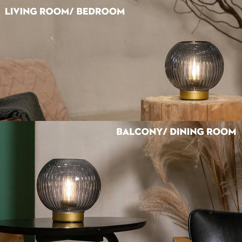 Battery Operated Lamp with Remote Control for Table Decor,Small Cordless Table Lamps with Timer&Replaceable LED
