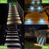 XLUX Solar Powered Lights for Deck Steps, Outdoor Waterproof LED Lamp, White Light 2 Pack