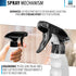 16oz 4 Pack Reusable Plastic Spray Bottle Sprayer for Bleach, Auto Detailing, Water Plants, Grilling, Haircuts