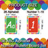YIYDONG 36 Set, Set Alphabet Bulletin Board Alpethabet Line ABC Number Poster Classroom Decorating Preschool English