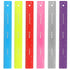 Emraw 12 inches (30 cm) Shatterproof Flexible Rulers, Black, Blue, Green, Pink, Purple, Orange - 6 Pack