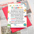 Frvyherz 3rd 5th 6th 1st Back to School Card for Kids Students, First Day of School Card for Daughter Son, Back