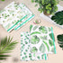 Colarr 4 Pcs Cute Mini Eucalyptus Leaves Binders, 5.5 x 8.5 Three Ring Decorative Hardcover