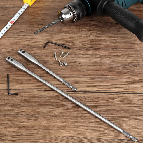 NEATABY 4 1/4 Set, 6 12 Inches 2-Piece Set Pieces Drill Bit Extension High Carbon Steel, and Spade Drill Bit Extension