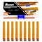 2000Pcs 1/2" Gold 18 Gauge Narrow Crown Staples, Heavy Duty Galvanized Finish for Pneumatic Electric Stapler