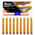 2000Pcs 1/2" Gold 18 Gauge Narrow Crown Staples, Heavy Duty Galvanized Finish for Pneumatic Electric Stapler