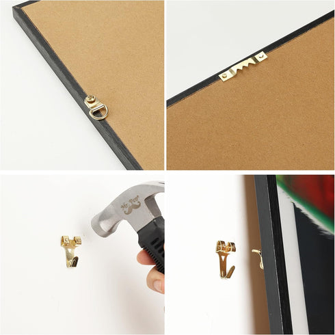 Mr. Pen Picture Hanging Kit, 410pc Gold, Hangers, Nails for Hanging Pictures, Wall Hooks, Frame Hanging Hardware