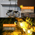 2 Pack, Solar Lantern Outdoor, Upgraded Hanging Lights Outdoor Garden Metal Lanterns Decorative Lighting Powered