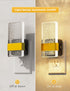 2 Pack 0-100LM Dimmable L LOHAS LED Night Lights Plug Into Wall, Plug in Night Light LED with Dusk to Dawn Sensor