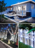 Brightown Solar Rope Lights, IP65 Waterproof 39FT 100LED Outdoor Solar String Lights for Holiday Decoration