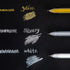 Set, 6 Pack 0.6mm SMOOTHERPRO White Gold Silver Gel Pen Highlight Gel Ink Pen, Art Liner Drawing Pen for Black Dark