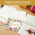 XISHIUYIS 48 Pack Set, 4) Thank You Cards with Envelopes - Floral Design Thank You Notes Small Blank Thank You Cards