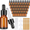 Lallisa 100 Pack Essential Oil Dropper Bottle 10 ml - Glass Bottles with Eye Dropper Dispenser and Accessories
