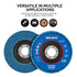 NEIKO 11116A 10 Pack 4-1/2" Zirconia Flap Discs, 40 Grit Flapper Wheel for Angle Grinder, 7/8" Arbor