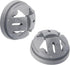 ISPINNER 50pcs 3/8 Inch Trade Size Non-Metallic Button Push-in Cable Connectors, Fits for 1/2 Inch Knockouts