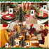 Afniimyapt 10 Set 3D 3D Christmas Tree Pop Up Cards Merry Christmas Paper Popup Greeting Card with Note Card Envelope