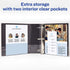 Avery Economy View Binder, 1.5" Rings, Color Will Vary (Black, Light Blue, Navy Blue, Red), 1 Binder (12058)