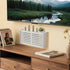 OVECIOPO Router Shelf Wall Mount WiFi Router Box Hider Modem Cover with Cable Management Power Strip Organizer Storage