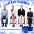Honoson 24 0.6mm Pcs Chair Bands for Kids with Fidgety Feet Stretchy Resistance Latex Fidget Chair Bands Flexible