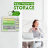 SUPEASY Wall File Organizer, 5-Tier Desk Organizer with 4 Pen Holders, R-shaped Bottom Tray for Office Supplies, White