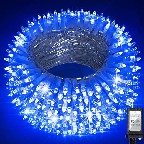 1500LED Christmas Lights Outdoor Use, 470ft 12 Modes Blue LED String Lights