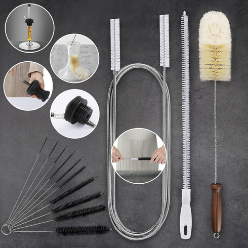 YZAHGDS 4 Set Set Set Set Hookah Brush Cleaning Kit Brushes Hookah | Bottle Cleaner Tube Pipe Cleaner | Premium