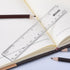 2 Pack Plastic Ruler - Straight Ruler Measuring Tool for Student School Office (Clear, 6 Inch)