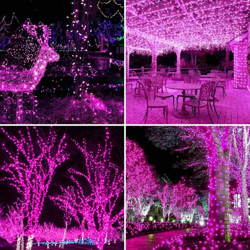 2 Pack 100 LED Solar Powered String Lights, Outdoor Waterproof Copper Wire Fairy Lights for Home Decor