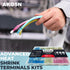 302Pcs Electrical Crimp Wire Terminal, Heat Shrink Connectors Kits for Ring, Fork, Female, Male Quick Disconnect