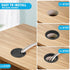 JTemgle 2-3/8" Grommet, 10 Spring Desk Plastic Cable Hole Cover Computer Table Cord Wire Organizer Caps Desktop Cord