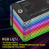 JOYYE 15W Large Gaming Mouse Pad with Magnetic Wireless Charger Fast Charging, RGB Light LED Mousepad Desk Mat, Smooth