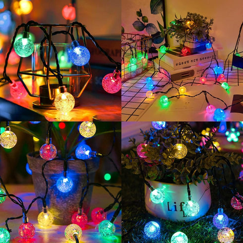 2 Pack 100 suddus Solar String Lights for Outside, LED Flower Solar Powered Lights String, Solar Lights for Christmas