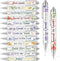 Ctosree 60 Pcs Bible Verse Ballpoint Pens, Christian Flower Pens with Inspirational Quotes for School Office Supplies