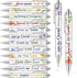 Ctosree 60 Pcs Bible Verse Ballpoint Pens, Christian Flower Pens with Inspirational Quotes for School Office Supplies