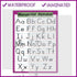 DFZUS Cursive & Manuscript Alphabet Writing Chart Educational Posters Set, 2 Pack for Early Learning Charts for