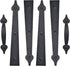 SANKINS Garage Door Magnetic Decorative Hardware Carriage Accents Faux Hinges Handle Kit Curb Appeal Decor,Pack of 1,Color Black by SANKINS