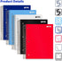 Better Office Products 5-Subject Spiral Notebook - 5 Pack, Assorted Color Poly Covers, 200 Sheets, 11 x 8.5 inches