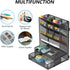 Multi-Functional Desk Organizer, Wall Mount Pen Holder with Drawer for School, Office, Home, Art Supplies
